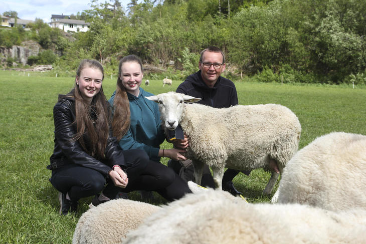 Vinnere på årets Husdyrtreff Sau, fra venstre Ramona Egeland fra Mandal, Tiril Undheim fra Undheim, og Rolf Arne Torgersen som er faglærer og ansvarlig for skolens sauebesetning. Vinnere på årets Husdyrtreff Sau, fra venstre Ramona Egeland fra Mandal, Tiril Undheim fra Undheim, og Rolf Arne Torgersen som er faglærer og ansvarlig for skolens sauebesetning.