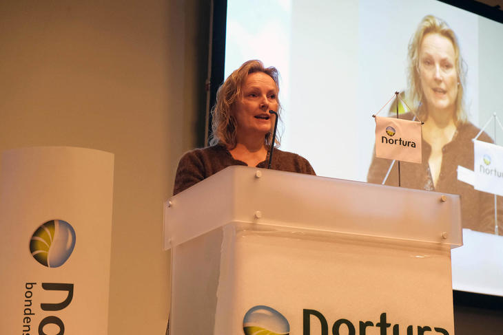 Trine Hasvang Vaag ved Nortura sitt Årsmøte i 2022