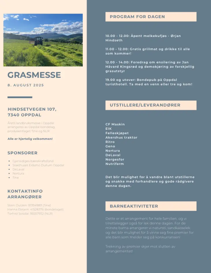 Informasjon om arrangement - bilde 