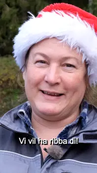Eli Maria som minner svineprodusentene på at de må melde inn gris tidlig før jul